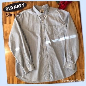 MENS - 3XL LIGHT BLUE BUTTON DOWN